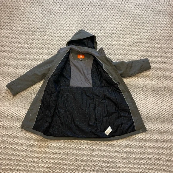 Merrell Long Gray Jacket Winter Coat Select Dry + Warm Mid Length - Picture 5 of 8